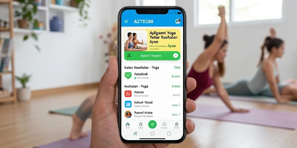 Tampilan antarmuka AZTEC88 yang ramah pengguna dengan instruksi Yoga.