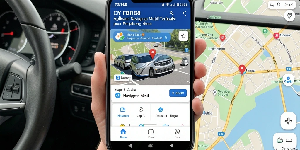 Antarmuka FB168 yang intuitif dan informatif untuk Navigasi Mobil.