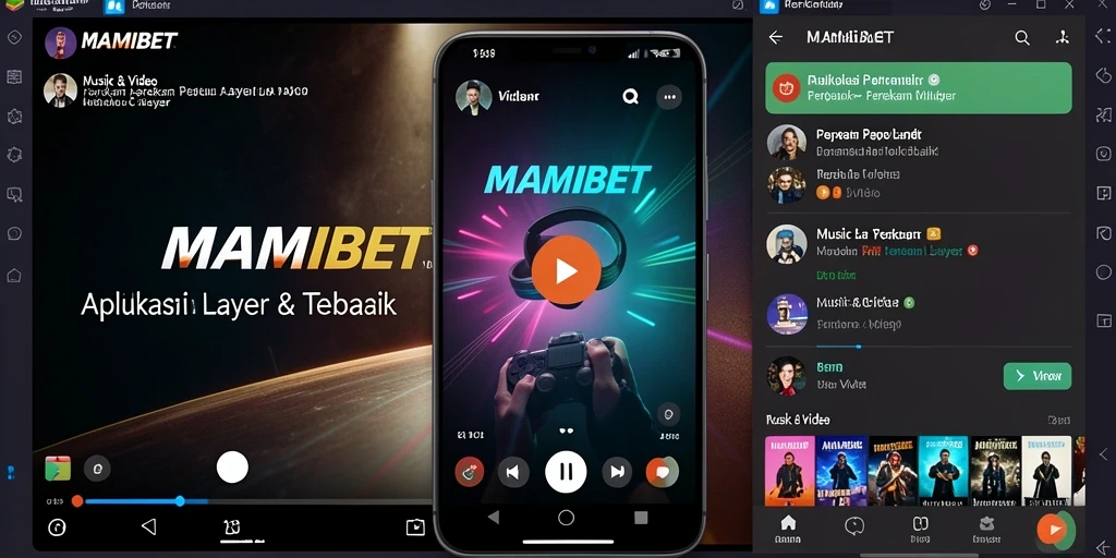 Tampilan antarmuka MAMIBET untuk perekaman layar yang intuitif.