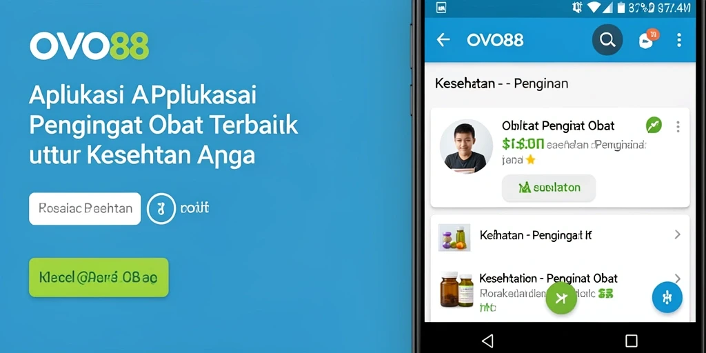 Antarmuka OVO88 yang sederhana untuk Pengingat Obat.