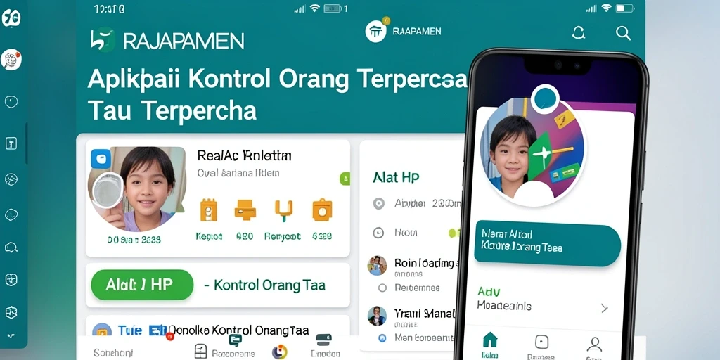 Antarmuka aplikasi RAJAPAMEN yang ramah pengguna.