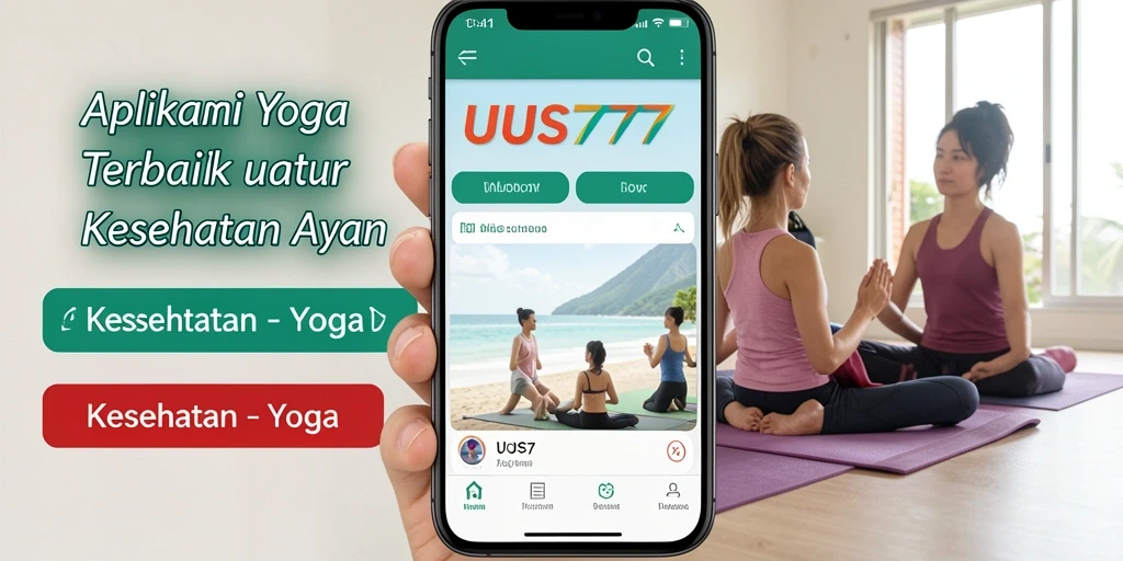 Tampilan antarmuka aplikasi UUS777 dengan berbagai fitur Yoga.