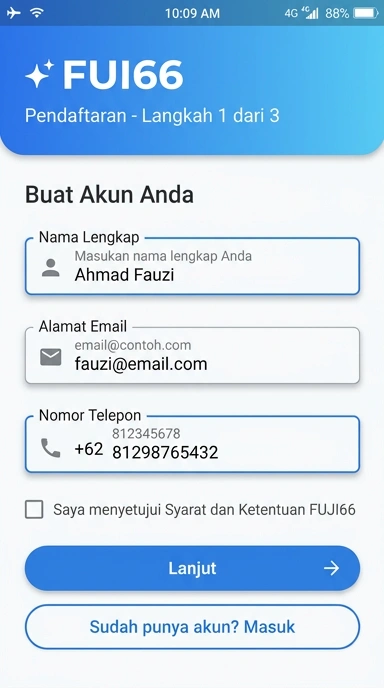 Buat Akun Baru fuji66 Dalam Beberapa Langkah Mudah